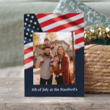 4 de julio, foto de familia Fiesta en bandera esta