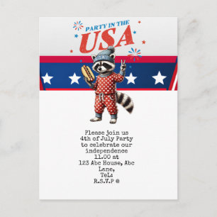 Postal 4 de julio, guarda la fecha Fiesta del Día de la