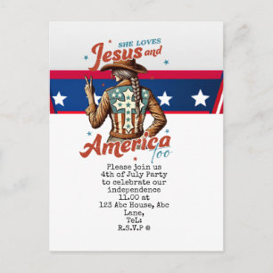 Postal 4 de julio, guarda la fecha Fiesta del Día de la