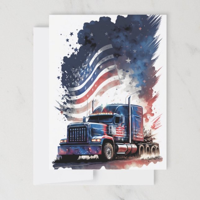 Postal 4 de julio Mac Truck Postcard (Subido por el creador)