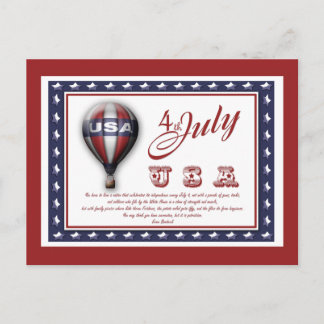Postal 4 de julio - personalizable
