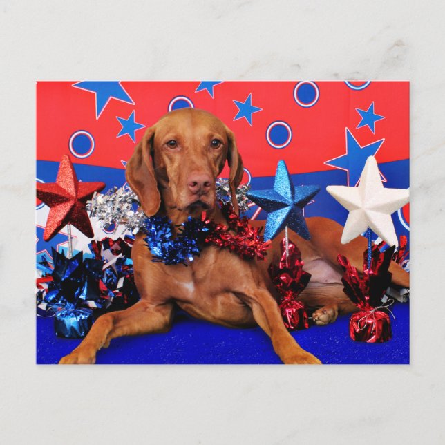 Postal 4 de julio - Vizsla - Reagan (Anverso)