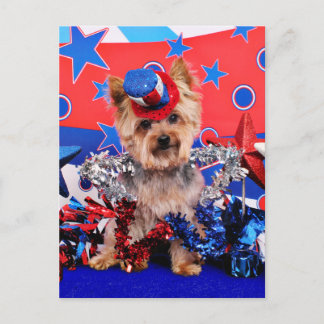 Postal 4 de julio - Yorkie - Vinnie