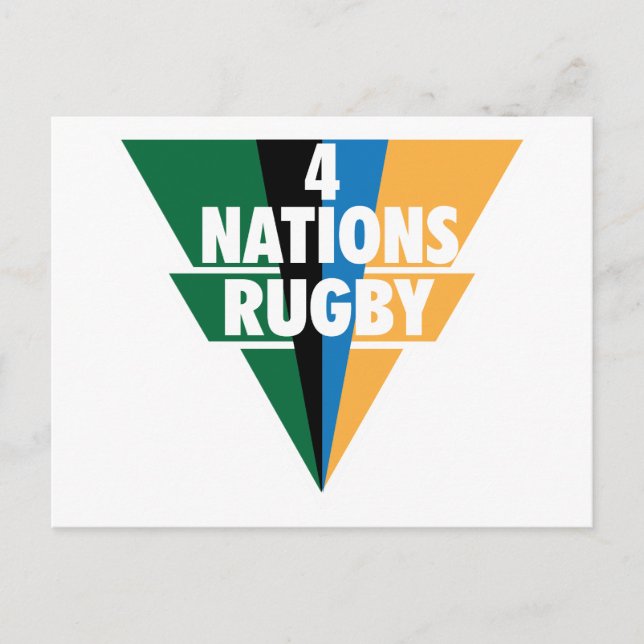 Postal 4 Naciones Rugby (Anverso)