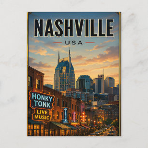 Postal 4. Puente del río Nashville Tennessee Paisaje