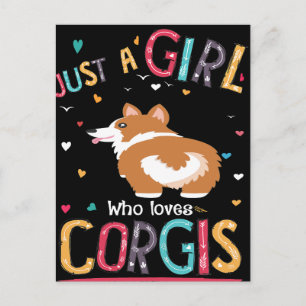 Postal 4 Sólo Un Chica Que Ama A Corgi