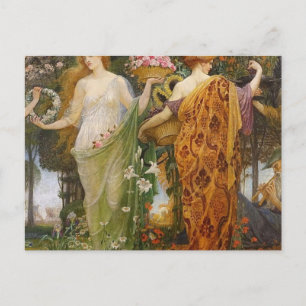 Postal 4 Temporadas De Walter Crane
