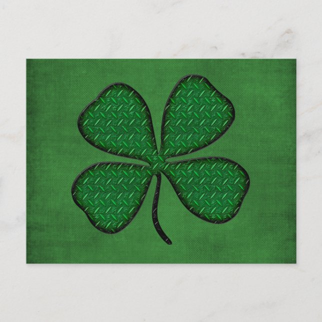 Postal 4 trébol de hojas (Anverso)