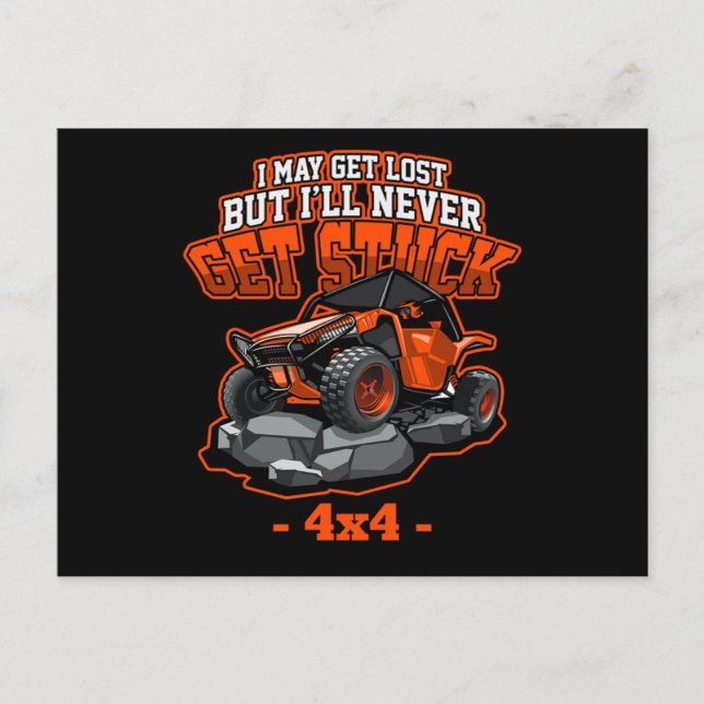 Postal 4x4 ATV Quad nunca se atrapa del deporte fuera de  (Anverso)