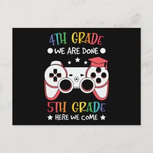 Postal 5º grado Acá Volvemos a la Escuela de Video Gamer
