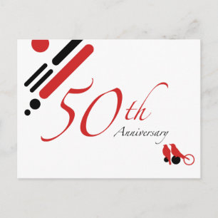 Postal 50º Aniversario (mod aves)