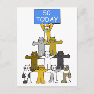 Postal 50.ª Personalizado de cumpleaños