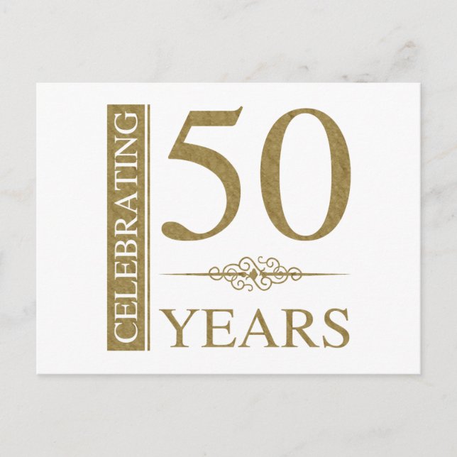 Postal 50.º Aniversario Boda (Anverso)