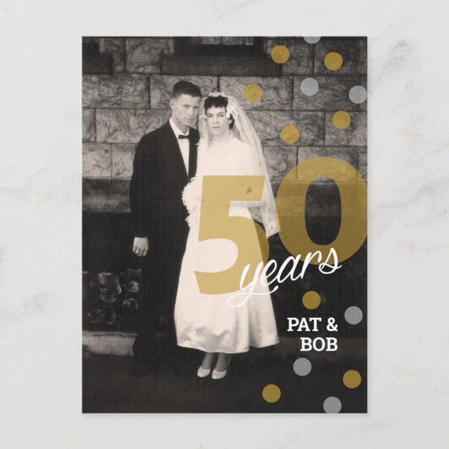 Postal 50.º Aniversario Boda (Anverso)