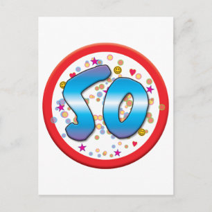Postal 50.º cumpleaños
