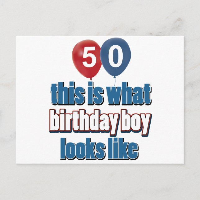 Postal 50.º cumpleaños (Anverso)