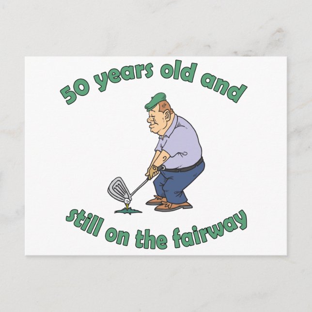 Postal 50.º regalo de la Mordaza de Golfer (Anverso)