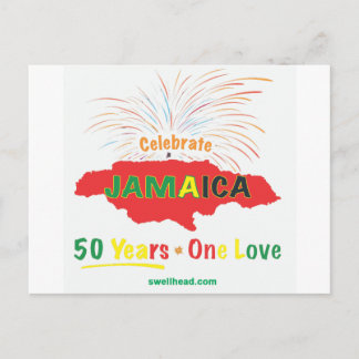 Postal 50 Aniversario de Jamaica de Roxanne/Swellhead