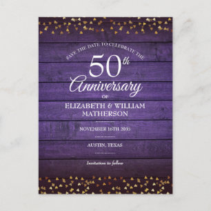 Postal 50° aniversario salve la fecha en que el oro corea