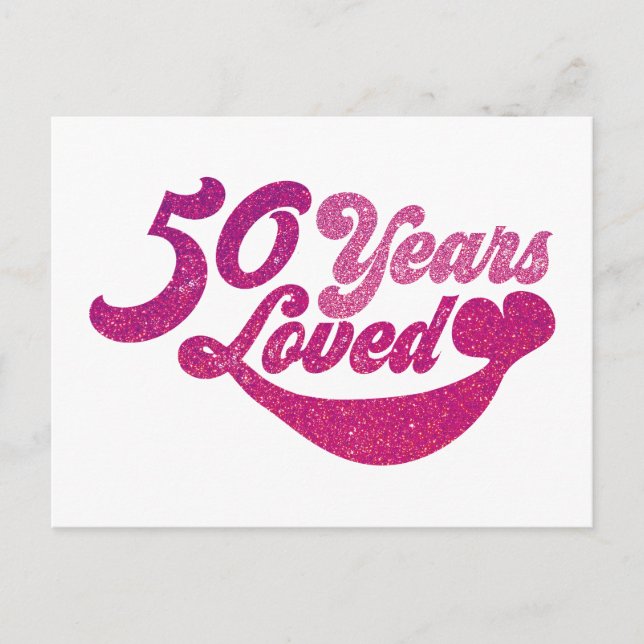 Postal 50 años - 50 Años Amados  (Anverso)