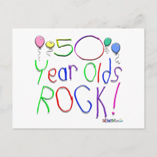 Postal ¡50 años de la roca!