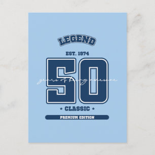 Postal 50 cumpleaños nacido en 1974