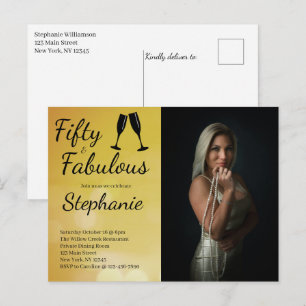 Postal 50 y fabuloso   Fiesta de cumpleaños número 50