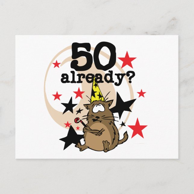 Postal 50 ya es cumpleaños (Anverso)