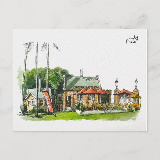 Postal 52: Café del parque Victoria (Anverso)