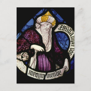 Postal 52:Roundel del profeta Ezequiel, siglo XV