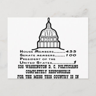 Postal 536 Políticos de Washington DC son responsables