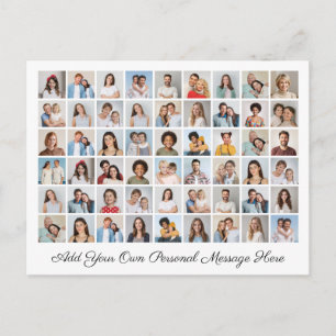 Postal 54 Collage de fotos Añadir su propio saludo