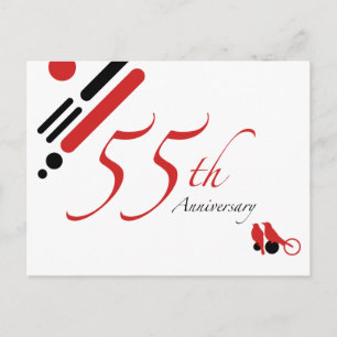 Postal 55º Aniversario (pájaros mod)