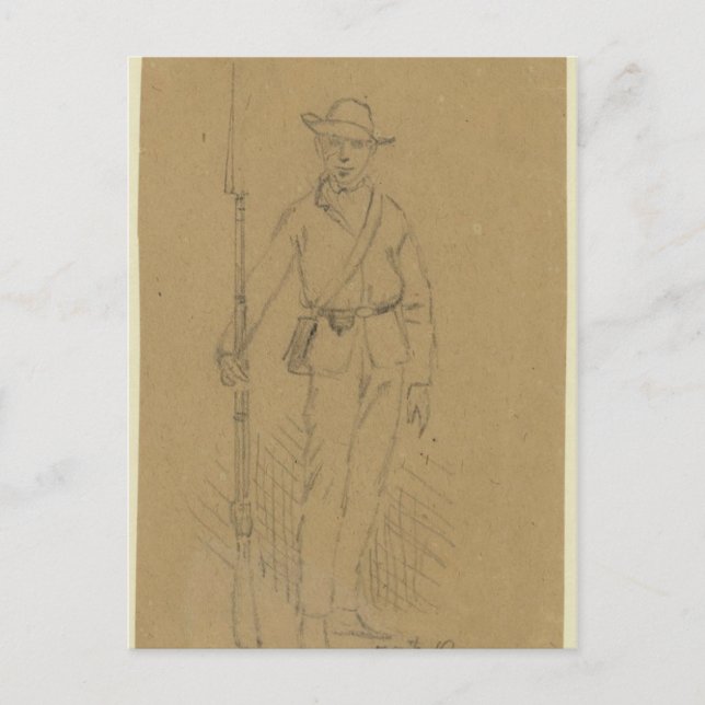 Postal 55.ª Infantería de Georgia (Anverso)