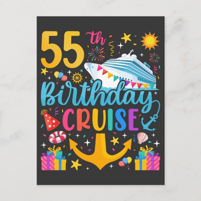 Postal 55.º Fiesta del Día B del crucero de cumpleaños (Anverso)