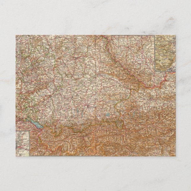 Postal 5657 Alemania meridional, Austria (Anverso)