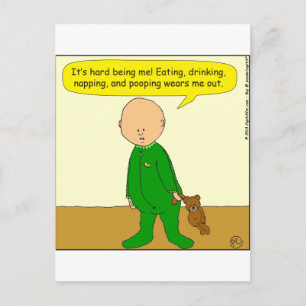 Postal 580 Es difícil ser un bebé personalizado