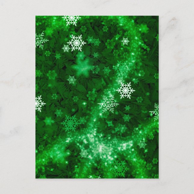 POSTAL 597 GRANDES GRANDES BLANCOS FROST SNOWFLAKES (Anverso)