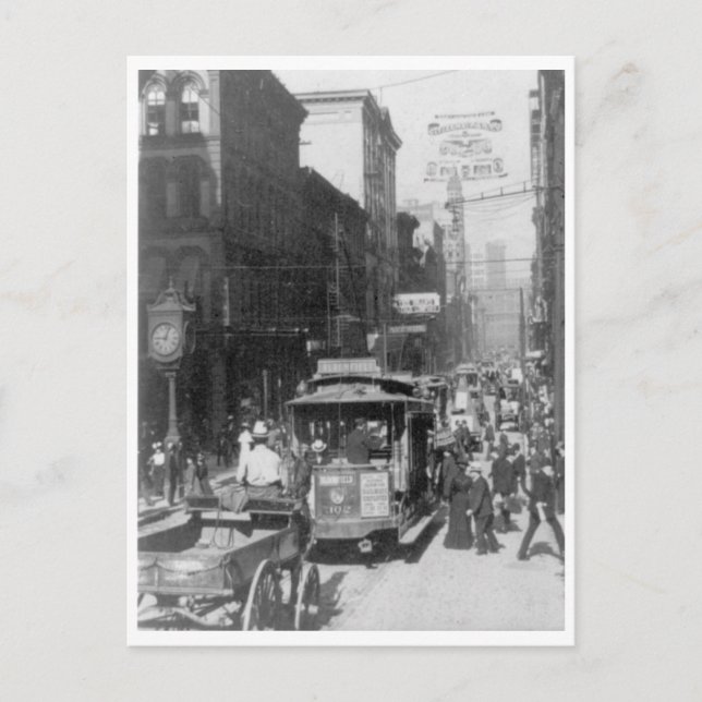 Postal 5.ª Ave, Pittsburgh (Anverso)