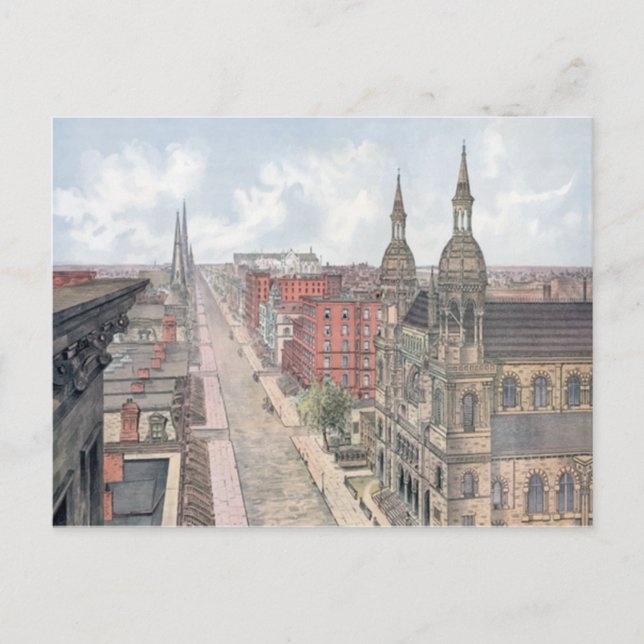 Postal 5.ª avenida Nueva York (Anverso)