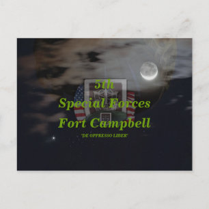 Postal 5.º grupo de fuerzas especiales hijo boinas verdes