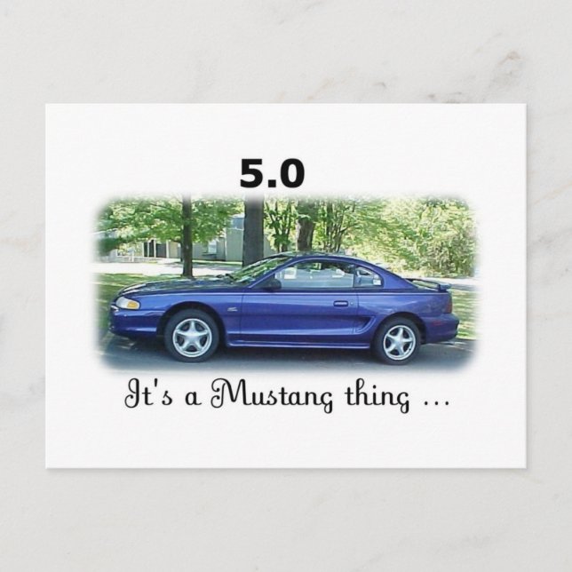 Postal 5.0 Mustang (Anverso)