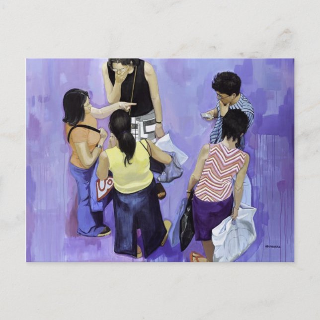 Postal 5 amigos (Anverso)