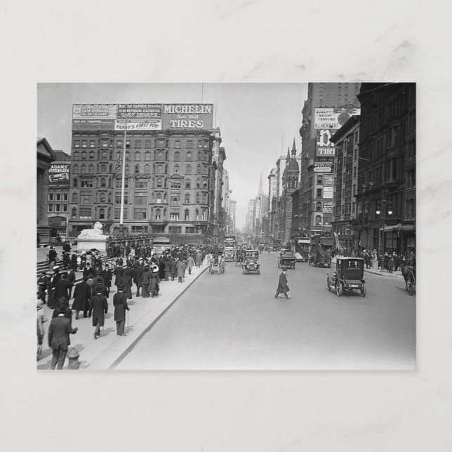 Postal 5th Ave. en la calle 42, Nueva York City 1913 Vint (Anverso)