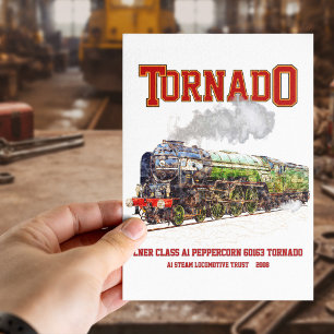 Postal 60163 Tornado Vintage Steam Train Locomotive