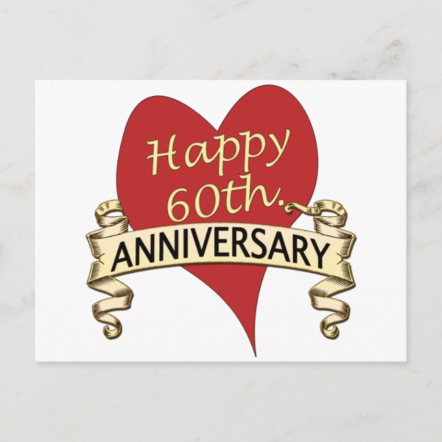 Postal 60.ª. Aniversario (Anverso)