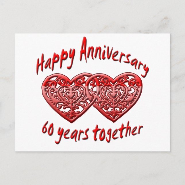 Postal 60.º aniversario (Anverso)