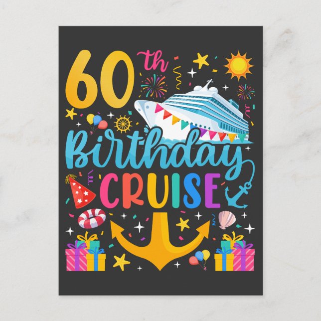 Postal 60.º Fiesta del Día B del crucero de cumpleaños (Anverso)