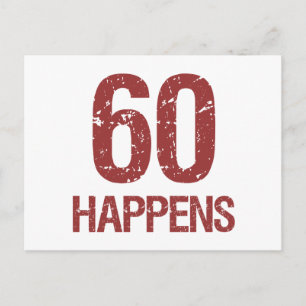 Postal 60.º humor de cumpleaños