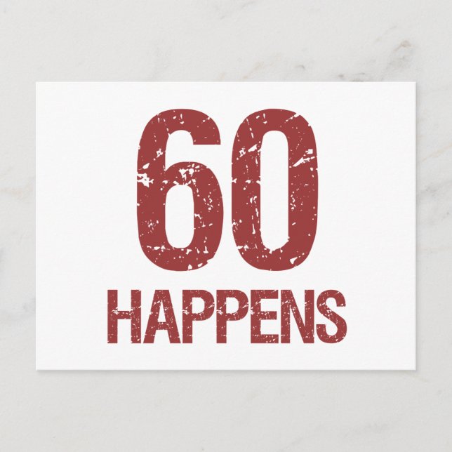 Postal 60.º humor de cumpleaños (Anverso)